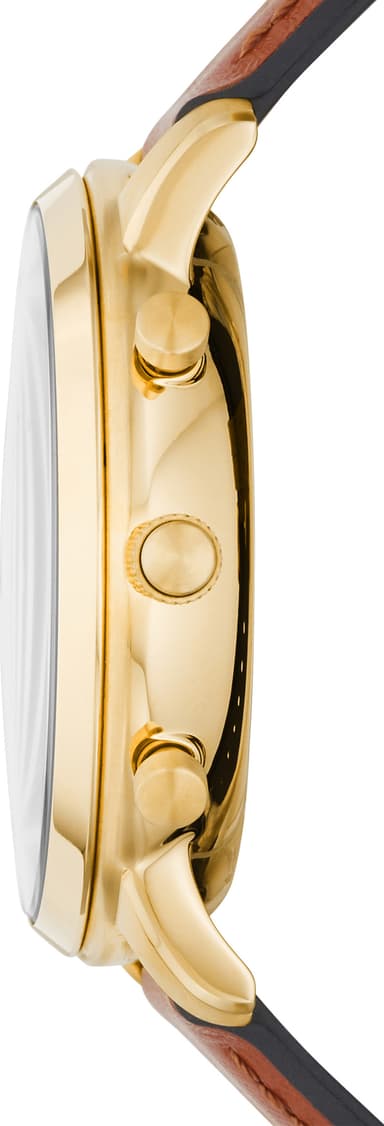 Fossil Neutra Hybrid HR smartwatch 45mm (guld/brun)