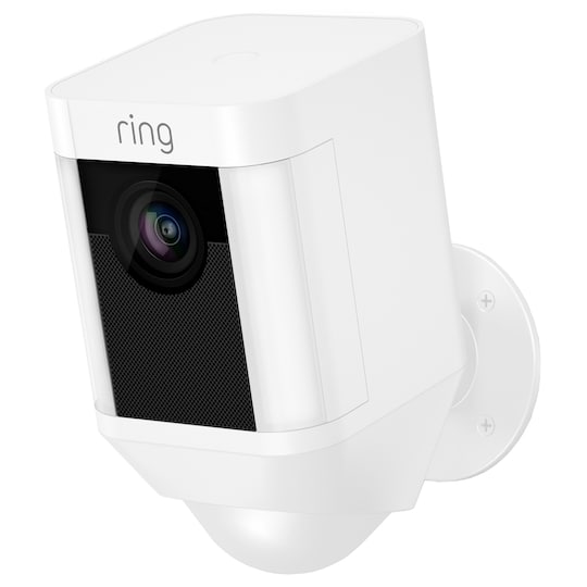 Ring Spotlight Cam Battery övervakningskamera (vit)