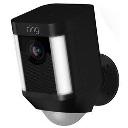 Ring Spotlight Cam Battery övervakningskamera (svart)