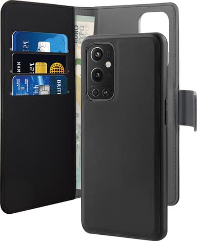Puro 2-i-1 plånbok OnePlus 9 Pro (svart)
