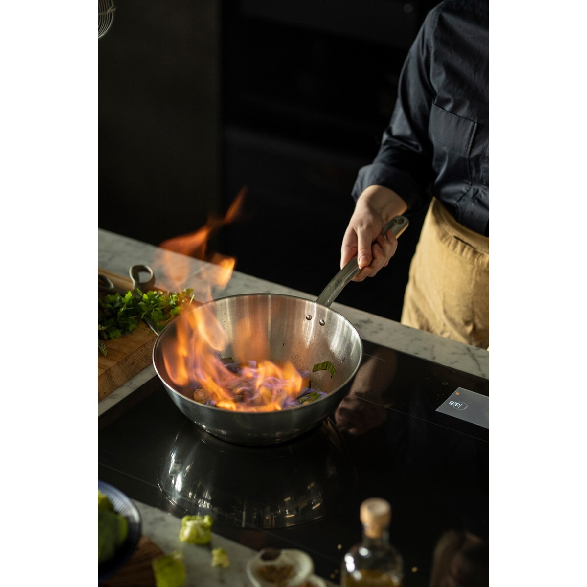 Fiskars, all steel pure wokpanna 28cm