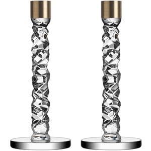 Orrefors, carat ljusstakar 2st 24,2cm me
