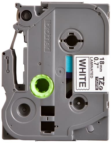 Brother TZe-241 18mm svart-på-vit märktejp