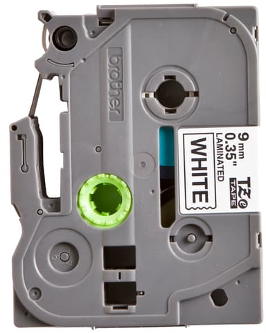 Brother TZe-221 9mm svart-på-vit märktejp