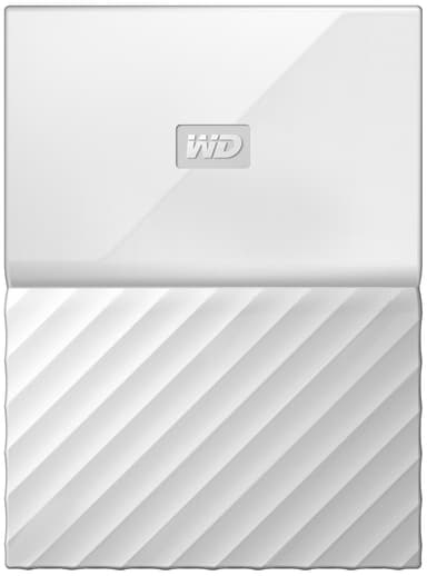 WD My Passport 2 TB extern hårddisk (vit)
