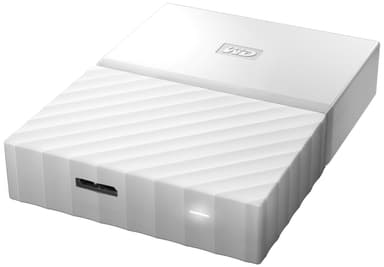 WD My Passport 2 TB extern hårddisk (vit)
