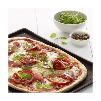 Lékué, pizza- och bakmatta 40x30cm brun