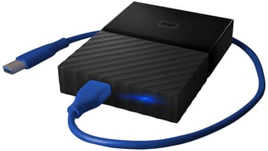 WD My Passport 2 TB för PS 4 portabel HDD (svart)