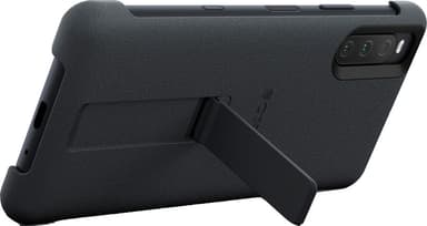 Sony Xperia 10 III Style Cover med ställ (svart)