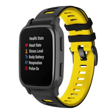 Twin Sport Armband Garmin Venu Sq - Svart/gul