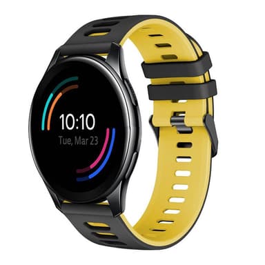 Twin Sport Armband OnePlus Watch 46mm - Svart/gul