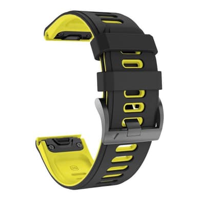 Twin Sport Armband Garmin Fenix 6X Pro - Svart/gul