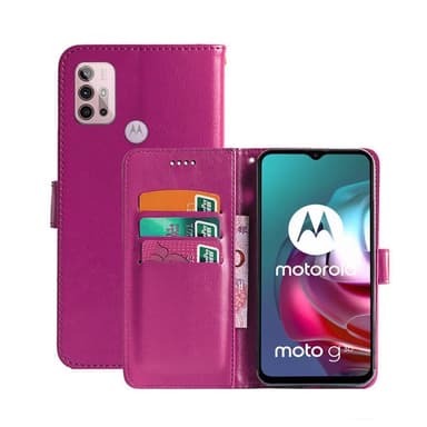Mobilplånbok 3-kort Motorola Moto G30  - Rosa