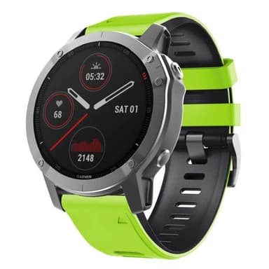 Twin Sport Armband Garmin Fenix 6 Pro - Lime/svart