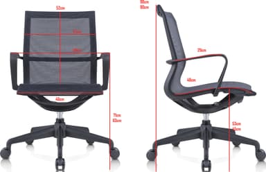Zen Home 200 kontors/gamingstol (svart)