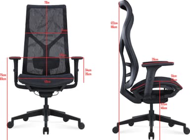 Zen Home 950 kontors/gamingstol (svart)