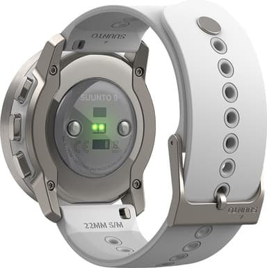 Suunto 9 Peak multisport träningsklocka 43mm (björkvit titan)