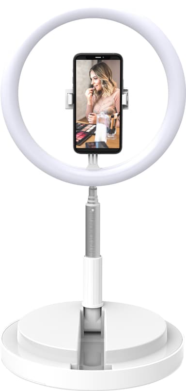 Digip Invisilight-stativ och LED-ringlampa