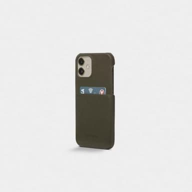 Trunk iPhone 12/iPhone 12 Pro Skal Leather Backcover Grön