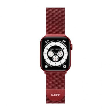 LAUT Apple Watch 42/44/45mm Armband Steel Loop Röd