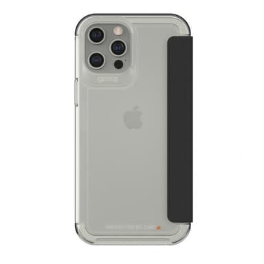 Gear4 iPhone 12 Pro Max Fodral Wembley Flip Klar Svart