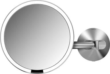 Simplehuman smart sminkspegel med fäste (borstat stål)