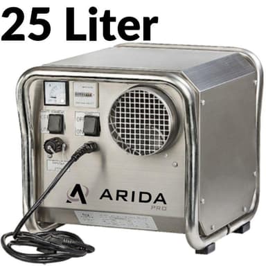 Arida Pro S25 fastmonterad sorptionsavfuktare med extern hygrostat