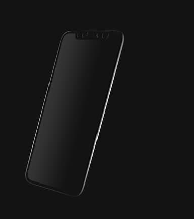 Sandstrøm 3D Curved Glass iPhoneX/Xs/11 Pro (svart)