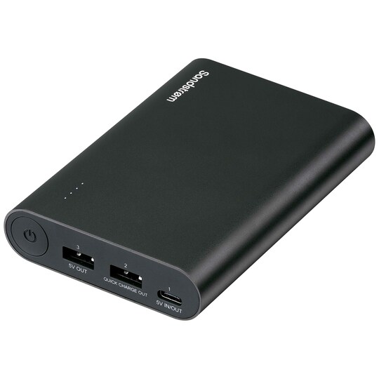 Sandstrøm 13400mAh USB type-C powerbank (aluminium)