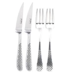 Global, bestickset 2 gafflar & 2 knivar