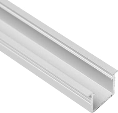 Loox5 infälld aluminum LED strip profil, 17 mm (silver)