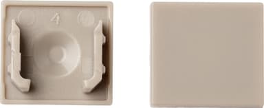 Loox5 ändlock för ytmonterad aluminiumprofil, 13 mm (stål)