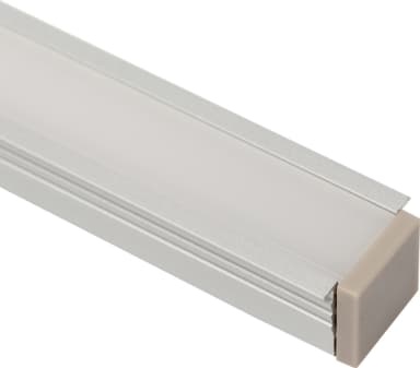 Loox5 ändlock för ytmonterad aluminiumprofil, 13 mm (stål)