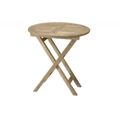 Utebord / cafébord kenya ø 70 cm - teak/natur