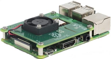 Raspberry Pi PoE HAT, officiell, för Pi 3 Model B+, monterad fläkt
