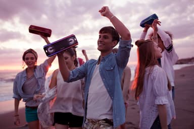 Sony partyhögtalare SRS-XB41 (blå)