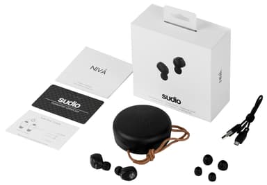 Sudio NIVÅ helt trådlösa in-ear hörlurar (svart)
