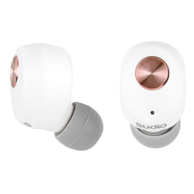 Sudio NIVÅ helt trådlösa in-ear hörlurar (vit)