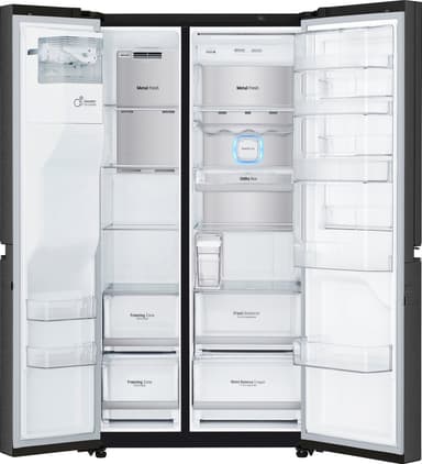 LG kylskåp/frys GSJ961MCCZ (svart)