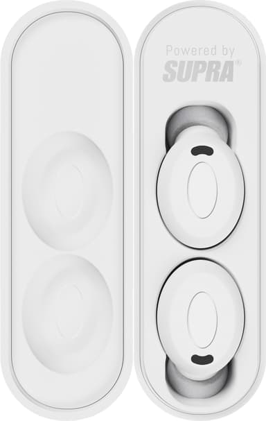 Supra NERO-TX PRO true wireless in-ear hörlurar (vita)