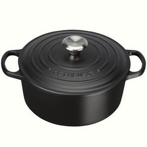 Le Creuset, rund gryta 4,2l matt svart