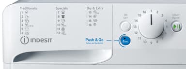 Indesit tvättmaskin/torktumlare BDE861483XWS