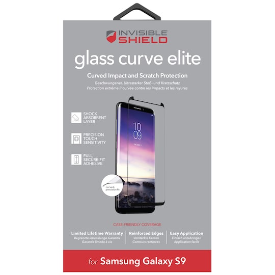 Zagg Glass Elite Samsung Galaxy S9 skärmskydd