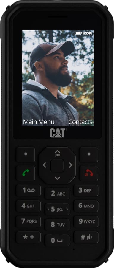 CAT B40 4G mobiltelefon (svart)
