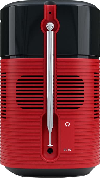 Pinell North bärbar DAB+/FM-radio (sunset red)