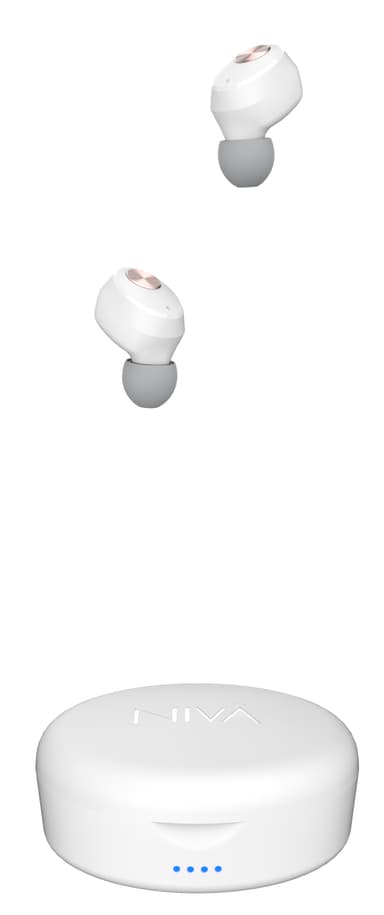 Sudio NIVÅ helt trådlösa in-ear hörlurar (vit)
