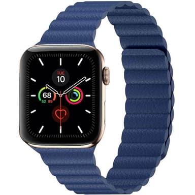 Apple Watch 6 40mm) Leather loop band - Midnight blue - Elgiganten ...