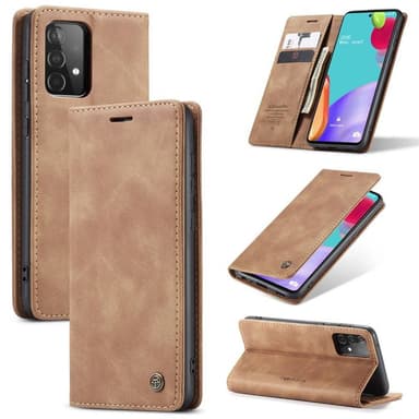 CaseMe Smart FlipCase Samsung Galaxy A72  - Brun
