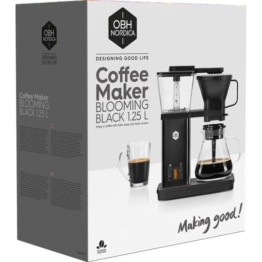 OBH Nordica Blooming kaffebryggare 3000000992 (svart)