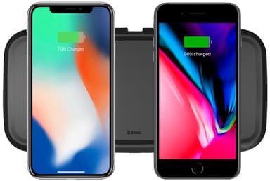 Zens Qi 30W dubbel trådlös laddplatta (svart)